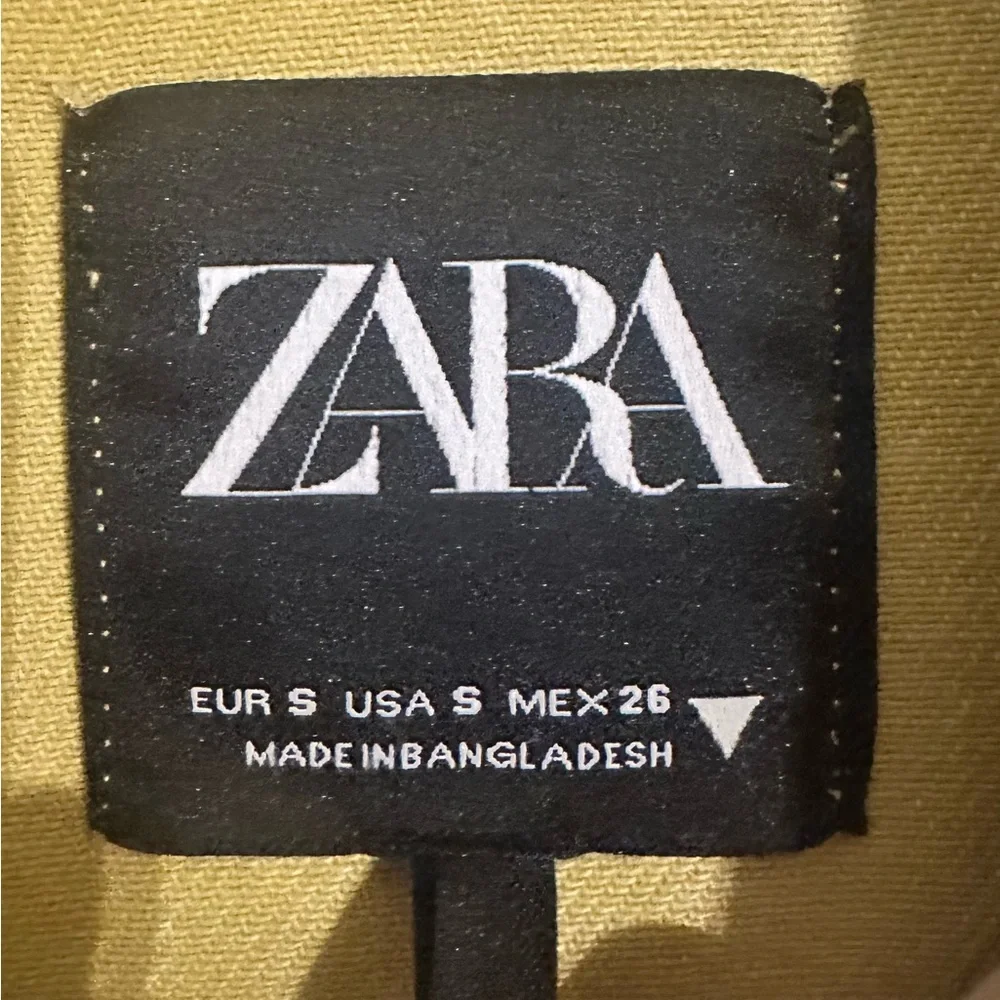Zara Gabardine Patchwork Jacket Size Small *Oversized fit* - Picture 6 of 7